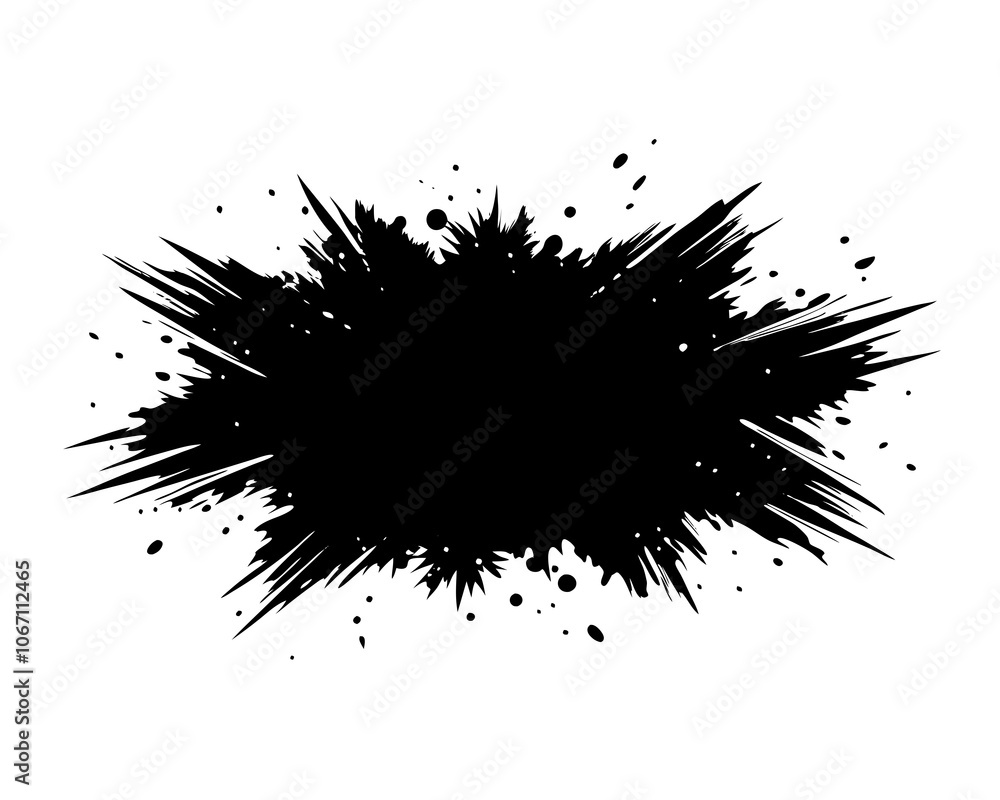 Grunge Brush Strokes Vector Frame – Rough Texture Design Illustration Grunge Brush Strokes Vector Frame – Rough Texture Design Illustration