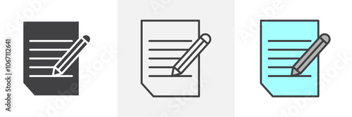 Declarations icon in black and colored style.