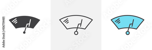 car windscreen icon in black and colored style.