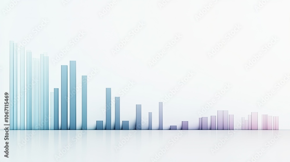Abstract Data Visualization in Soft Colors Abstract Data Visualization in Soft Colors