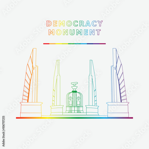 Democtacy monument-Pride style