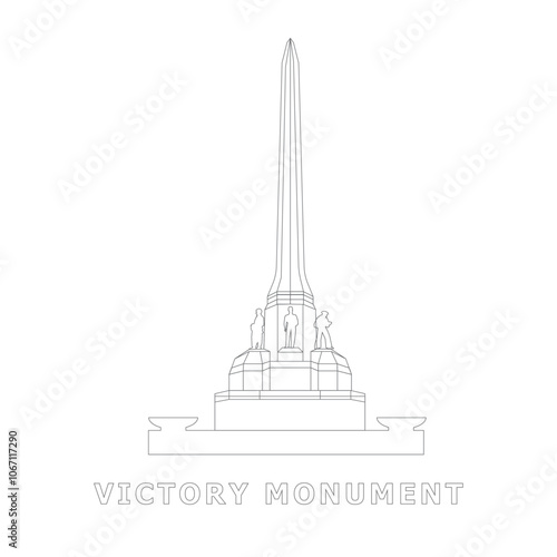 Vitory Monument-outline style