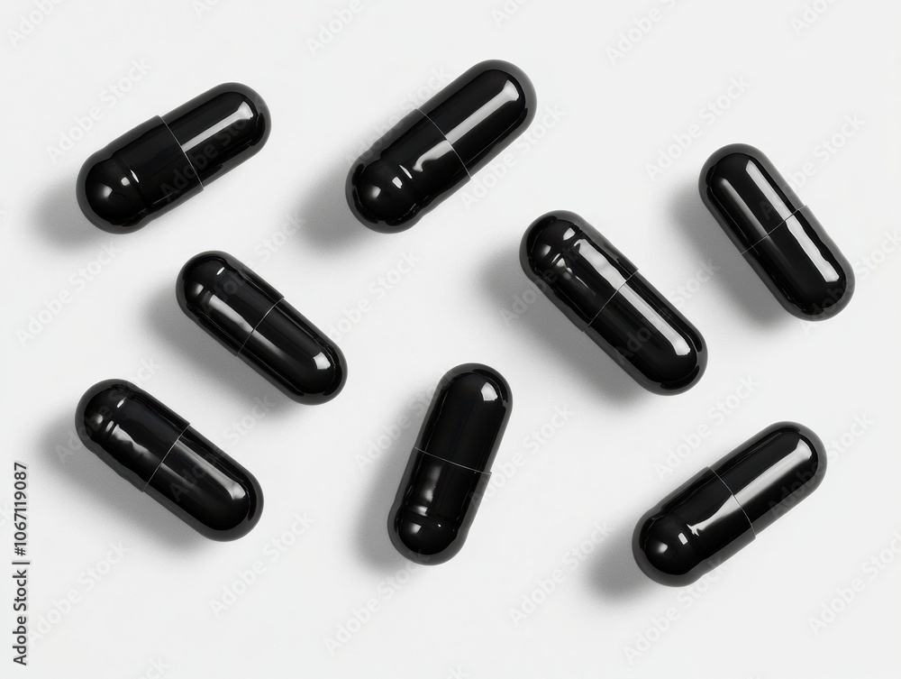 pills and capsules on blue background. pills and capsules on blue background.