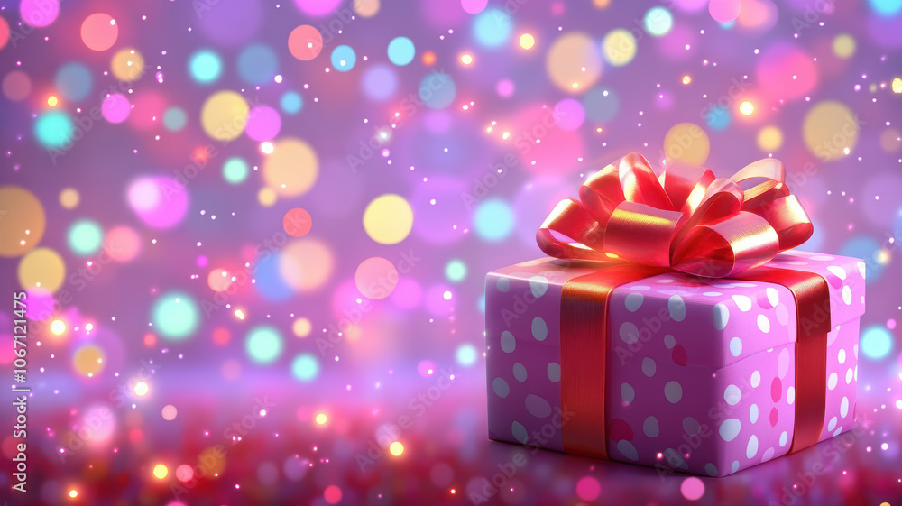 Softly lit gift box for holiday celebrations Softly lit gift box for holiday celebrations