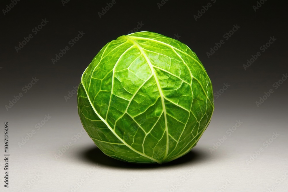 Fototapeta premium Stylized 3D Illustration of a Sliced Tomatillo