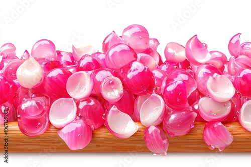 Colorful Stylized Illustration of Shallots