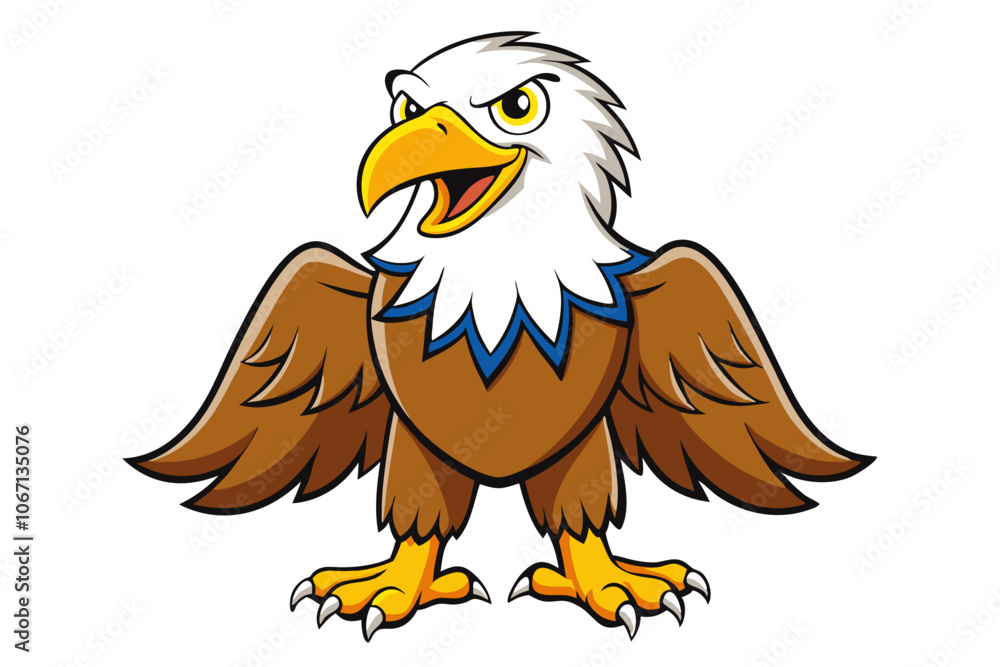 Obraz premium Eagle cartoon vector