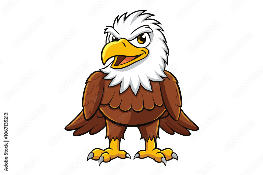 Naklejka premium Eagle cartoon vector
