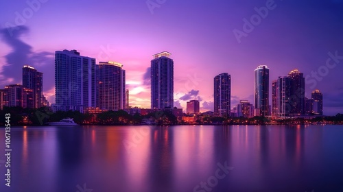 Wallpaper Mural Urban skyline of Atlanta, Georgia at dusk Torontodigital.ca