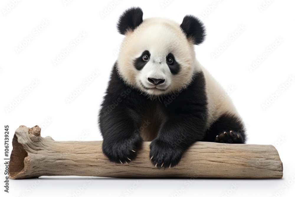 Naklejka premium Wildlife animal mammal panda.