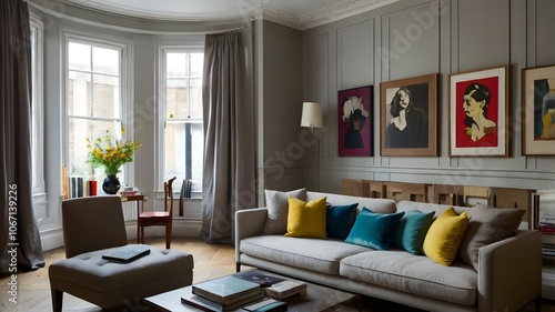 London flat of interior designer Sarah Vanrenen.