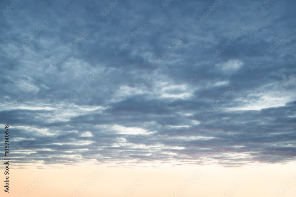 Fototapeta premium Bright clouds in the evening sky