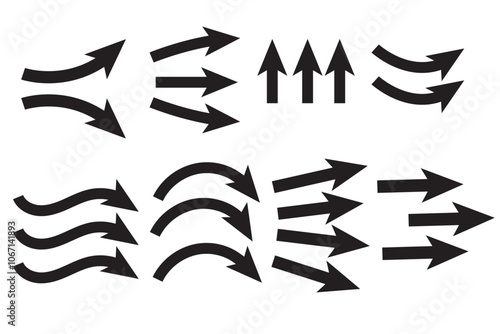 Air flow, blue arrows showing direction of air movement.