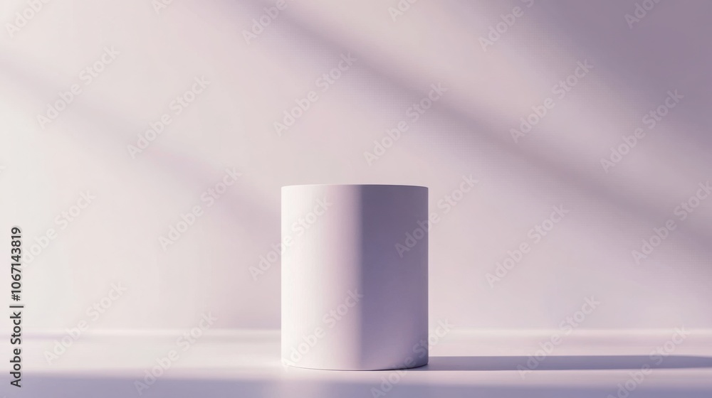 A 3D cylinder with a matte finish, positioned on a white background with subtle shadows. A 3D cylinder with a matte finish, positioned on a white background with subtle shadows.