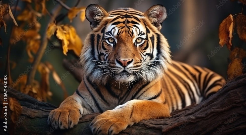 Obraz premium wild animal close-up, wild animal in wild nature, close-up of wild beautiful animal in the nature