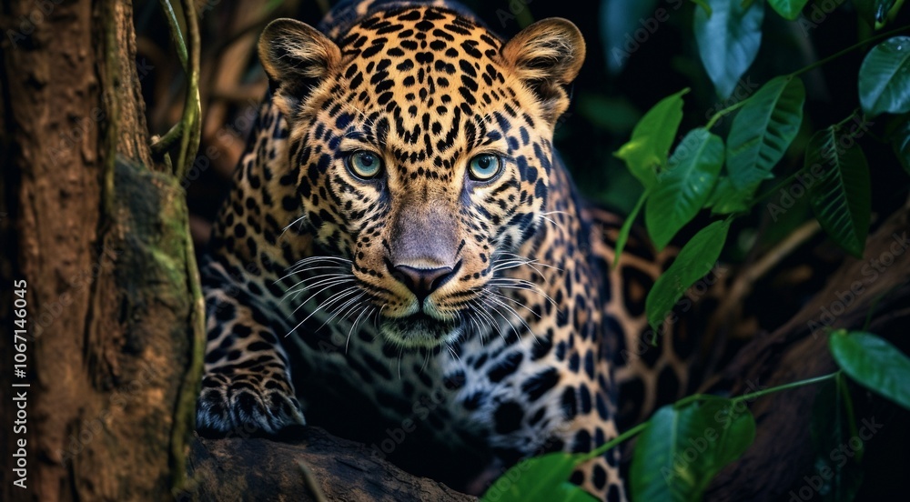 Obraz premium wild animal close-up, wild animal in wild nature, close-up of wild beautiful animal in the nature