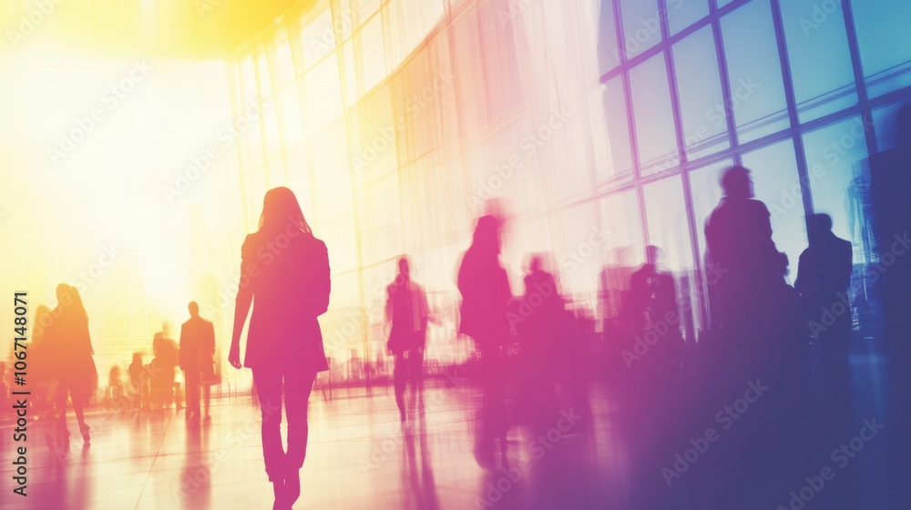 Professionals Analyzing Market Trends in Modern Office Professionals Analyzing Market Trends in Modern Office