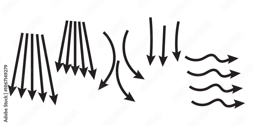 Set of air direction showing arrow collection. arrow different direction symbol. Vector Illustration. Set of air direction showing arrow collection. arrow different direction symbol. Vector Illustration.