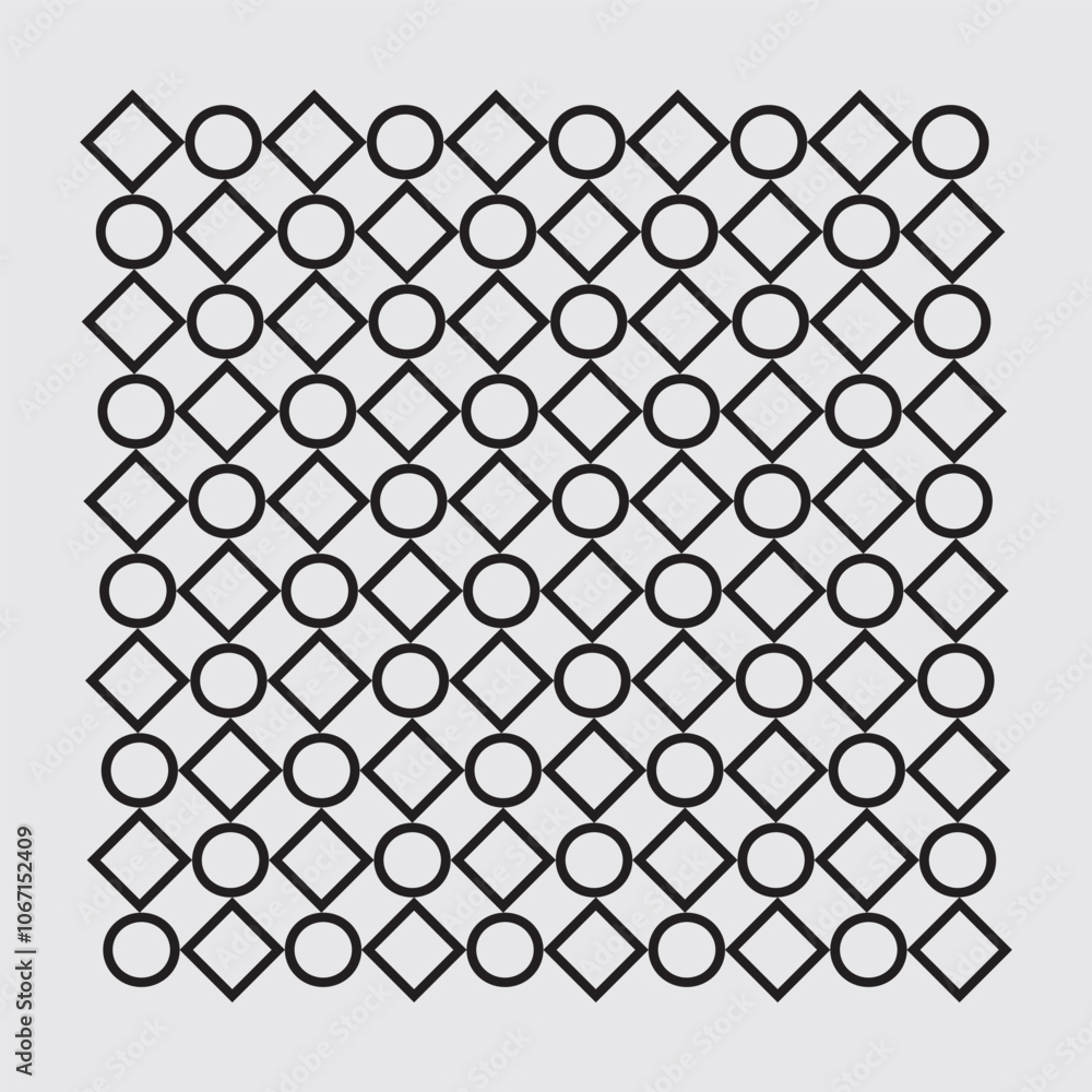 Vector ornament composed by circles and squares, modern, minimalist, simple, luxury, elegant Vector ornament composed by circles and squares, modern, minimalist, simple, luxury, elegant