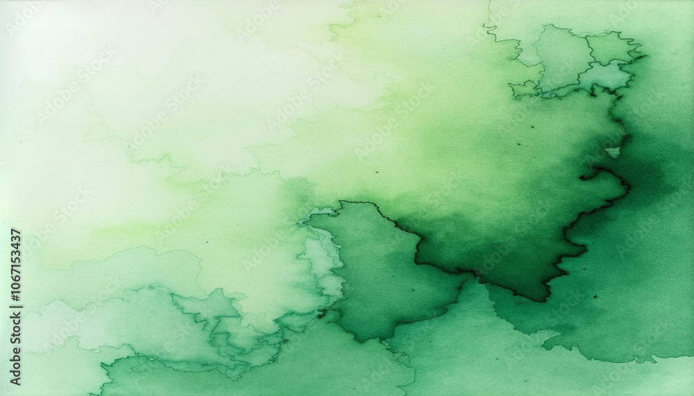 Abstract green Watercolor Background A Serene Gradient of green to Oceanic green with Fluid Motion Abstract green Watercolor Background A Serene Gradient of green to Oceanic green with Fluid Motion