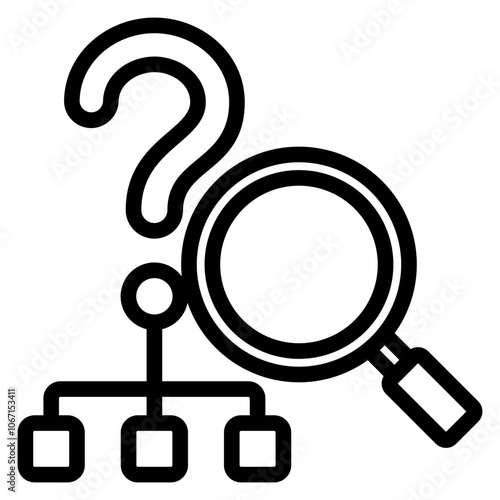 Root Cause Outline Icon