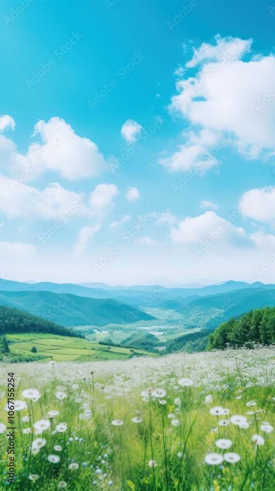 Fototapeta premium Beautiful landscape wallpaper outdoors horizon nature.