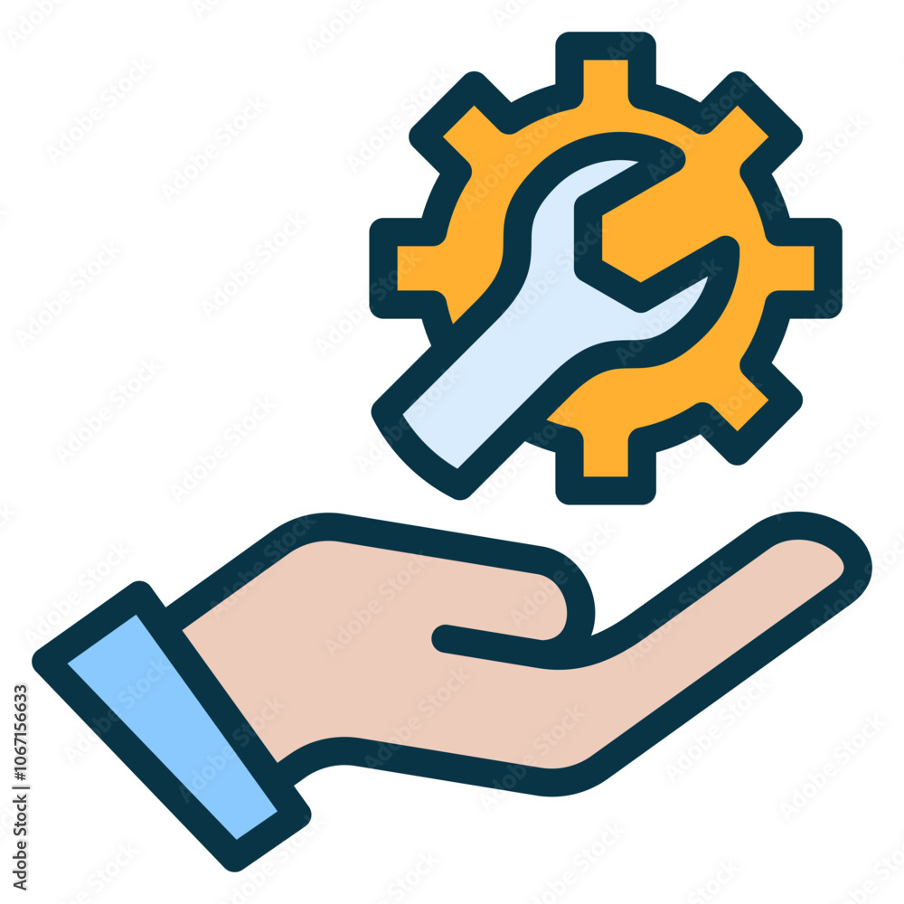 Maintenance Outline Color Icon Maintenance Outline Color Icon