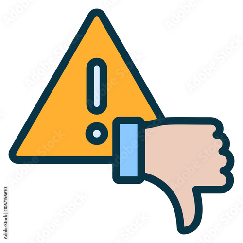 Failure Outline Color Icon