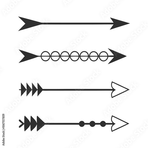 Minimalist Arrow Vector Art Collection for Design Projects photo