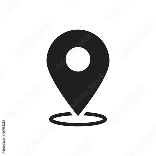 hand drawn map pin illustration