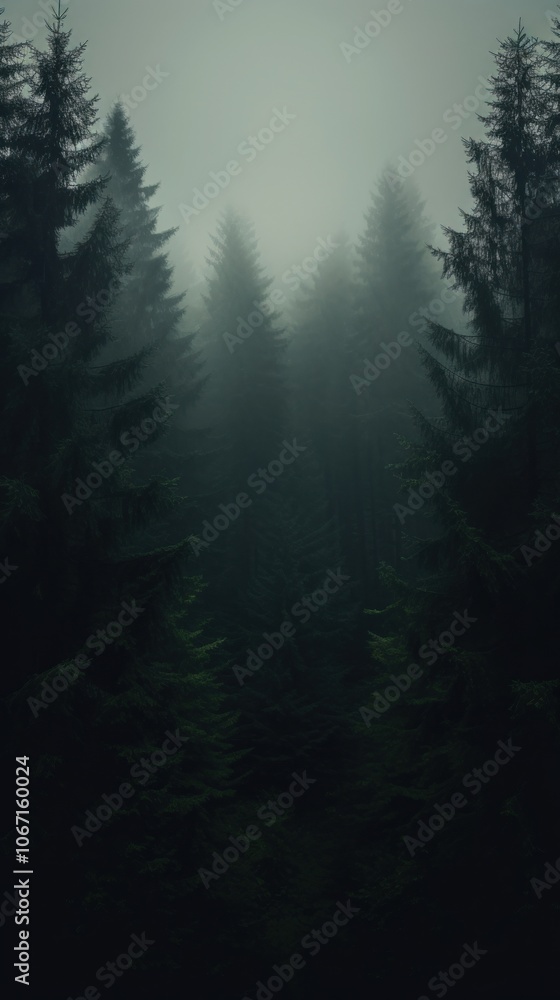 Dark aesthetic forrest wallpaper outdoors woodland nature.