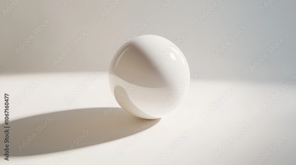 A floating 3D sphere with a smooth, matte surface, casting a soft shadow on a white background. A floating 3D sphere with a smooth, matte surface, casting a soft shadow on a white background.