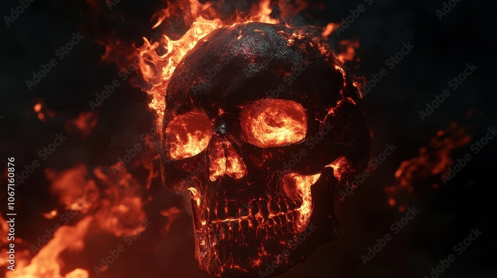 Burning camera isolated on black screen Burning camera isolated on black screen