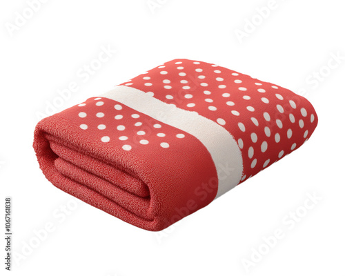 Hand towel on white background,