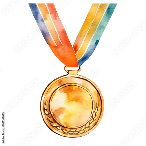 Watercolor Medal photo