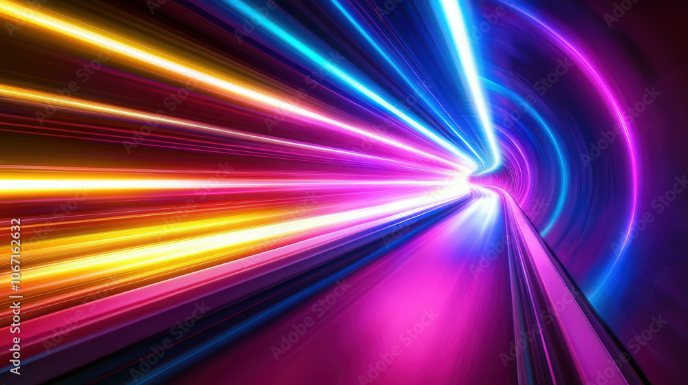 Neon Speed Tunnel 