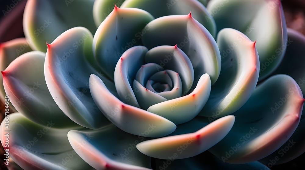 Succulent Leaf with Rosy Tips Succulent Leaf with Rosy Tips