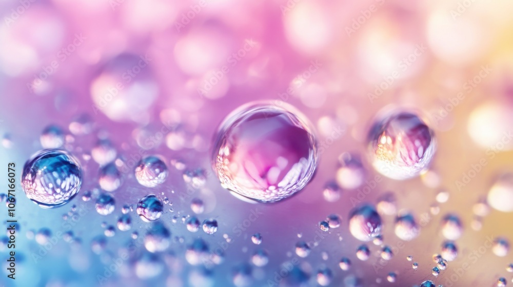 Water droplets on glass with blurred colors in background, abstract bokeh, high detail Water droplets on glass with blurred colors in background, abstract bokeh, high detail