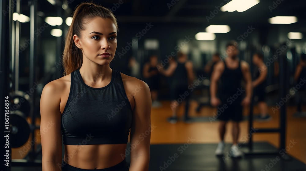 Fototapeta premium women in a gym