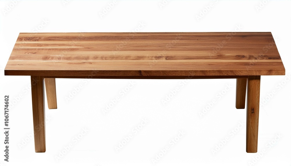 a rectangular oak dining table on White background PNG a rectangular oak dining table on White background PNG
