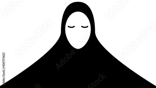 Frau verschleiert