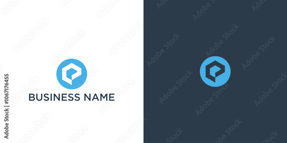 Letter P Minimal Logo Design Template Vector Illustration Letter P Minimal Logo Design Template Vector Illustration