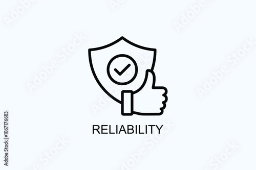 Reliability Vector  Or Logo Sign Symbol Illustration