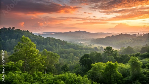 Wallpaper Mural sunrise over the mountains Torontodigital.ca
