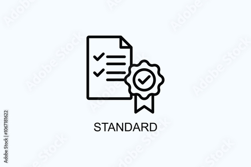 Standard Vector  Or Logo Sign Symbol Illustration