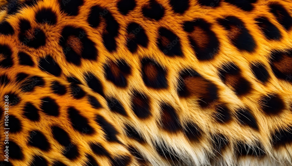 Leopard fur pattern, vivid orange and black, natural texture, wildlife-themed background Leopard fur pattern, vivid orange and black, natural texture, wildlife-themed background