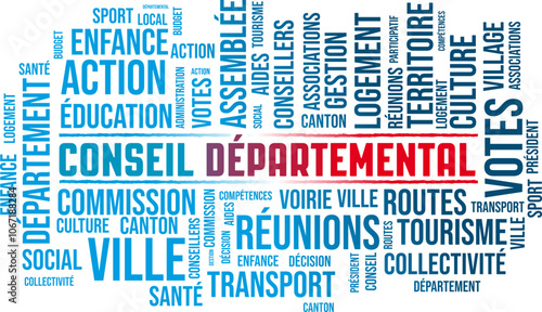 Conseil départemental, nuage de mots