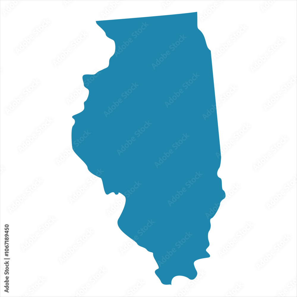 Abstract - High Detailed blue Map of Illinois isolated on white background. for your web site design map logo, app, Travel. Vector illustration eps10.
Abstract - High Detailed blue Map of Illinois isolated on white background. for your web site design map logo, app, Travel. Vector illustration eps10.
