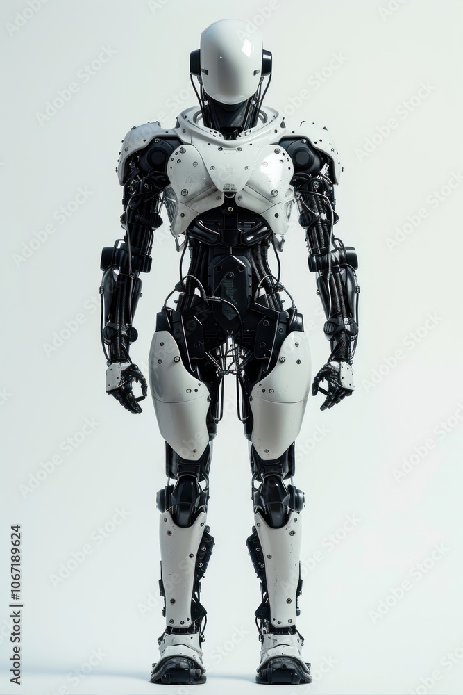 Robot white toy futuristic. Robot white toy futuristic.