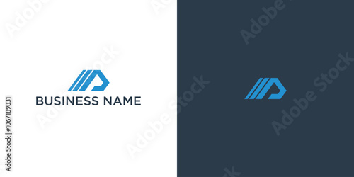 Letter MP logo design vetor template